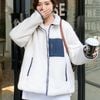여성 양털 후리스 뽀글이 점퍼 레트로 - 이미지 3