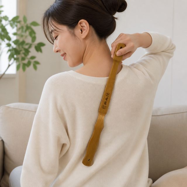 대나무 지압기 신체 가려움 해소 효자손 어르신 선물 용품 - 이미지 1