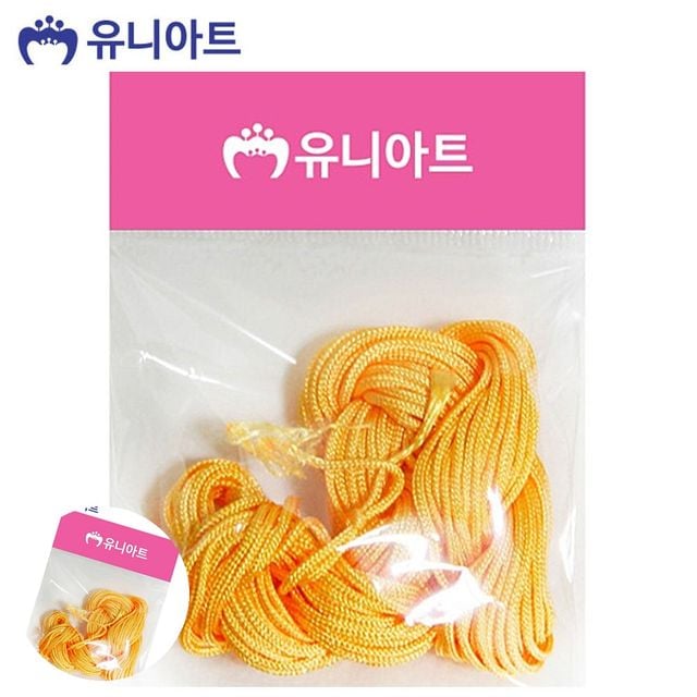 장식매듭실 공예실 매듭실 노랑
