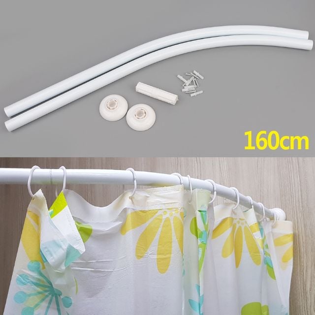 커브형 샤워커튼봉 목욕커튼봉 샤워부스봉 160cm