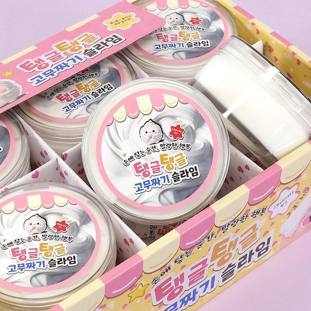 흰색 액체괴물 촉감놀이 말랑이 스트레스볼 만들기재료 미술놀이 1박스 12개 점토
