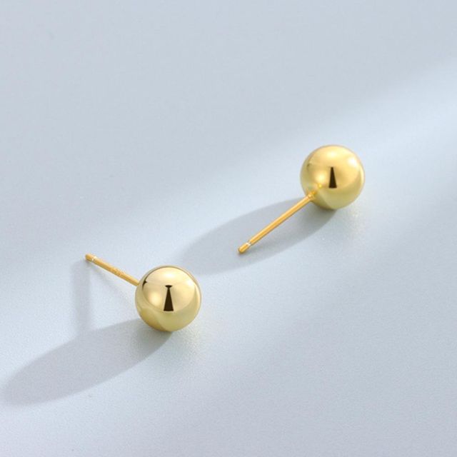 베이직 925실버 골드 볼 귀걸이 은볼귀걸이 2mm 3mm - 이미지 8