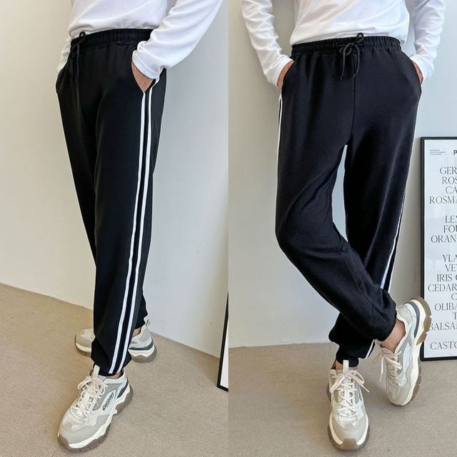 남자 츄리닝 바지 두줄 조거 트레이닝복 일상용