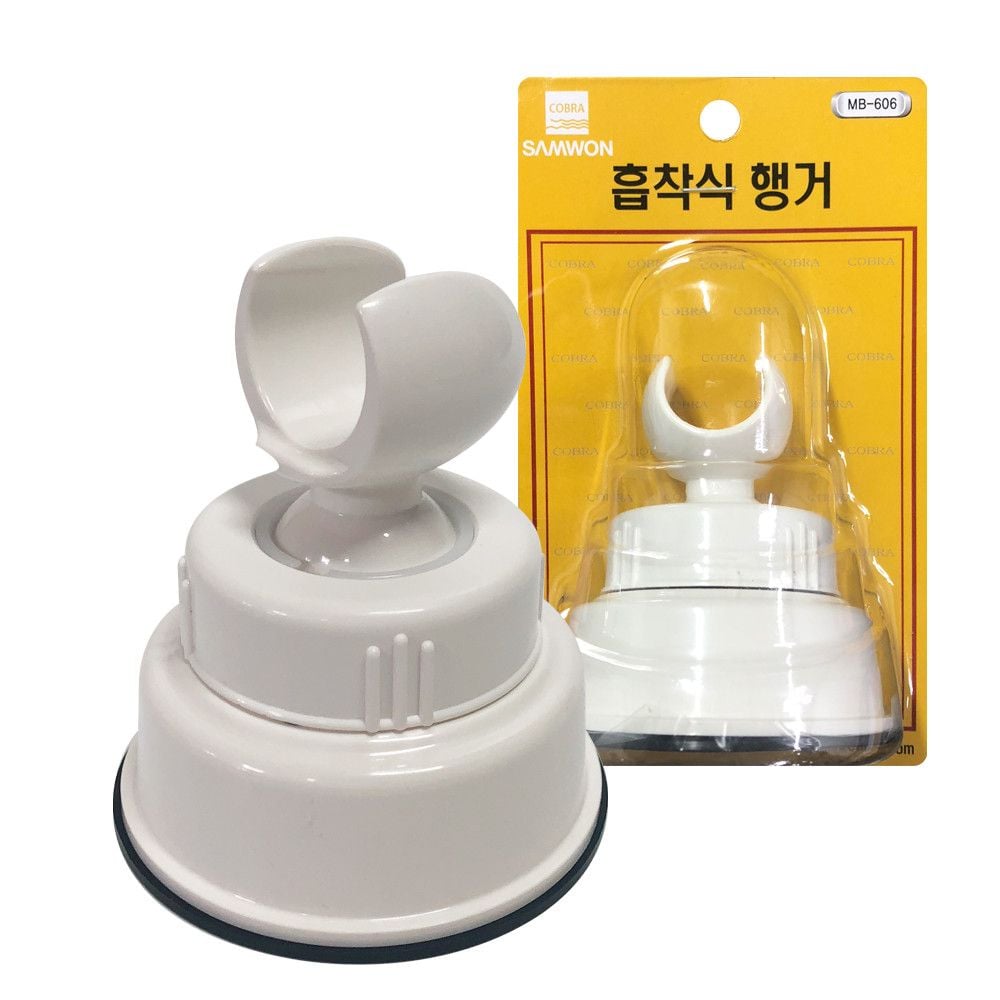 흡착식 샤워기 거치대 헤드 걸이 무타공 홀더 - 이미지 1