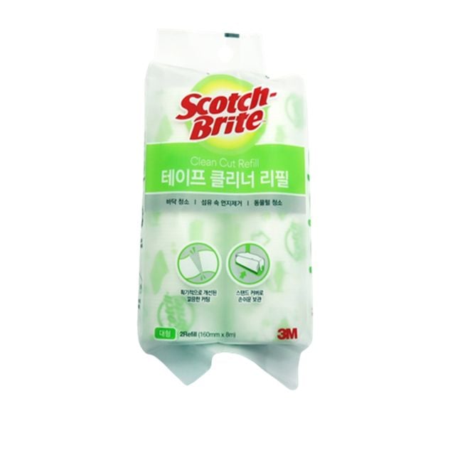 3M 대형 테이프크리너 리필 2개입 옷먼지제거테이프클
