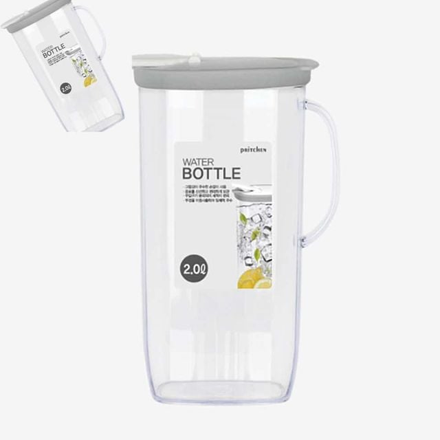 직사각물병 2.0L 식당물병 냉장고물병 가정용물통 가정용물병