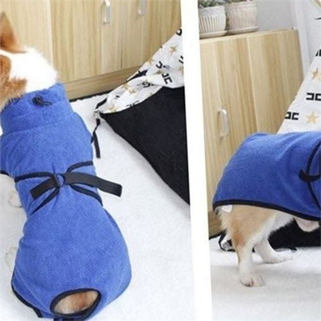 강아지 목욕 가운 L 고양이 목욕타월 반려동물 극세사 드라이 흡수 타월 흡수력 좋은 용품