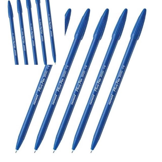 모나미 플러스펜 0.3mm 청색 12ea 타 뚜껑볼펜 볼펜심 사인펜 수성사인펜