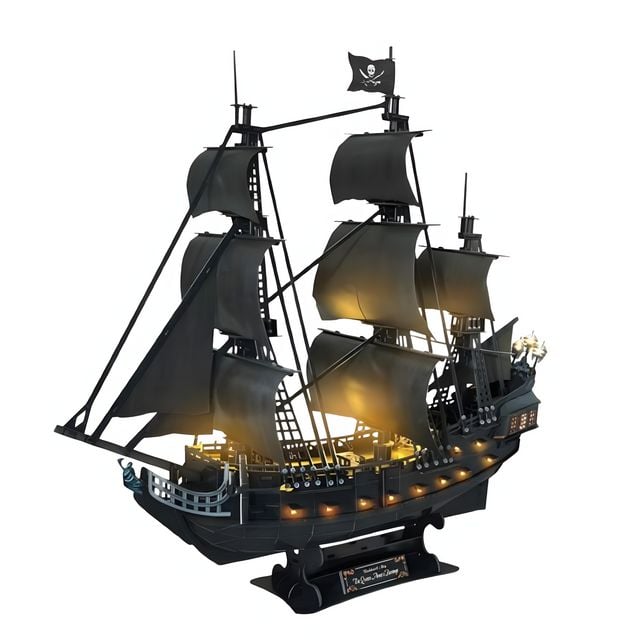 (마스코트) 해적선 앤여왕의 복수 _ DIY 3D 입체 조립모형 ( LED조명 ) 키덜트 취미 만들기