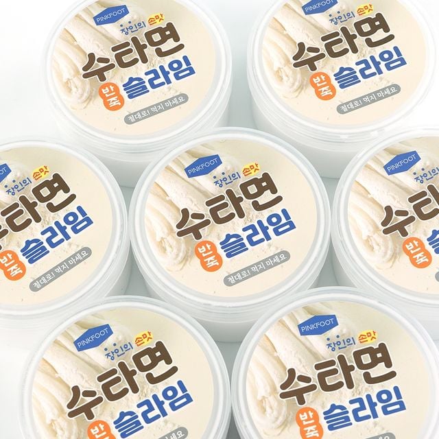 수타면 반죽 슬라임 촉감놀이 (6개)