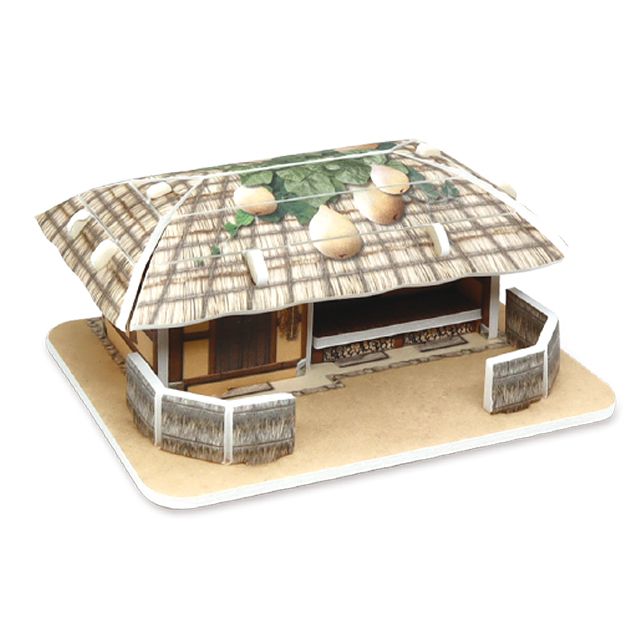 한국의 전통가옥 2종 3D 입체퍼즐 사회 역사 조립 학습 교구 - 이미지 5