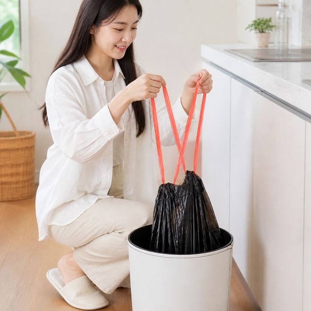 비닐봉투 롤 주방용 쓰레기봉투 식재료 보관 소모품 - 이미지 1