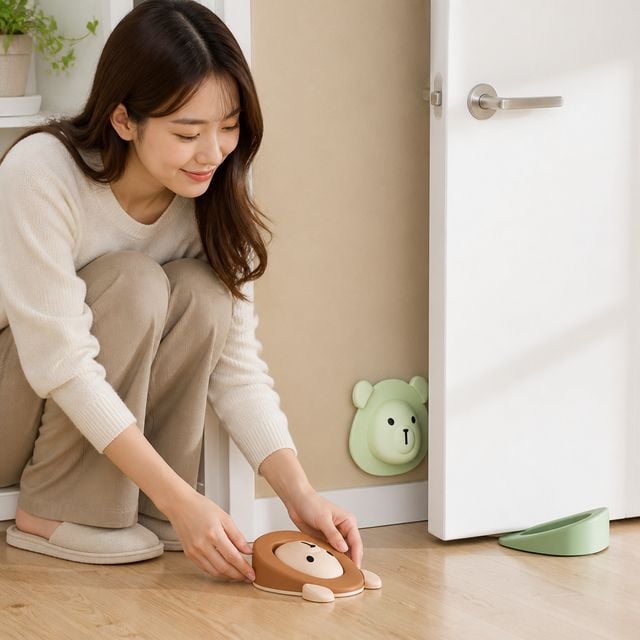 방문 손끼임 방지 도어스토퍼 문 닫힘 충격 소음 완화 쿠션 가드