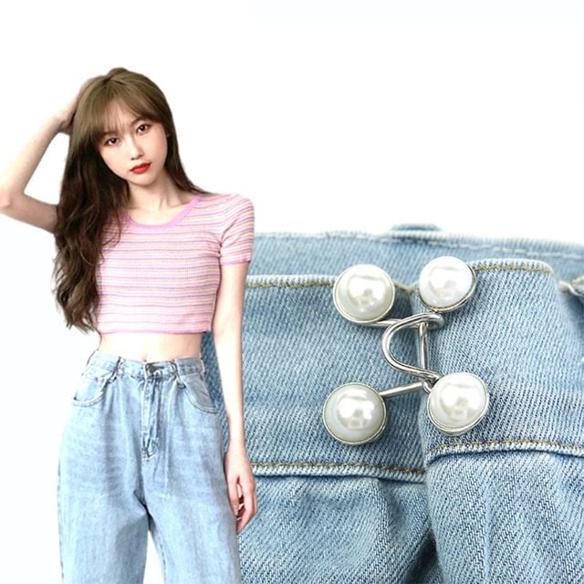 허리조절 바지 줄이기 셀프 청바지 수선 매직단추