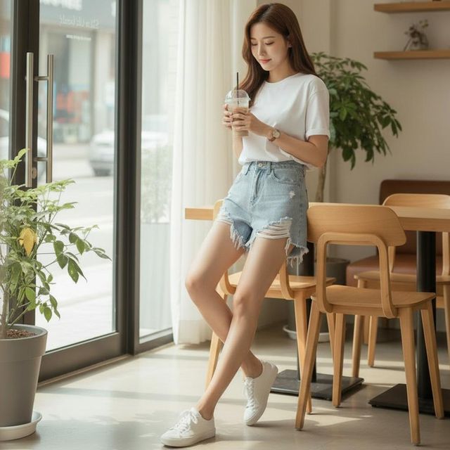 헤쉬턴 찢청 데님 핫팬츠 청반바지 SD260432 치마바지 스키니 데님 여성 이젠나 핫팬츠 남자 청바지 여름바