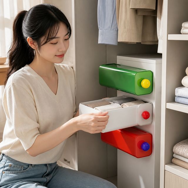 속옷 양말 정리 트레이 서랍장 칸막이 수납함 옷장 슬라이딩 정리대