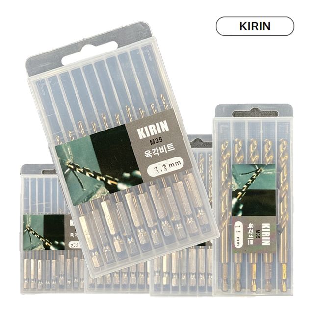 스텐기리 드릴비트 M35 KIRIN 3.3mm 육각비트 1pcs