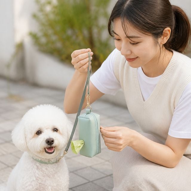 배변봉투 케이스 강아지 배변 패드 산책 용품 풉백 파우치