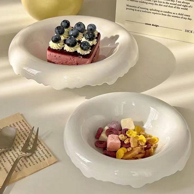 다용도 세라믹 접시 플레이팅 예쁜 그릇 가정용 디저트
