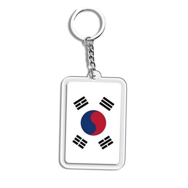 아크릴 태극기 열쇠고리 기념품 태극기 키링 자동차 가방 국기 홀더
