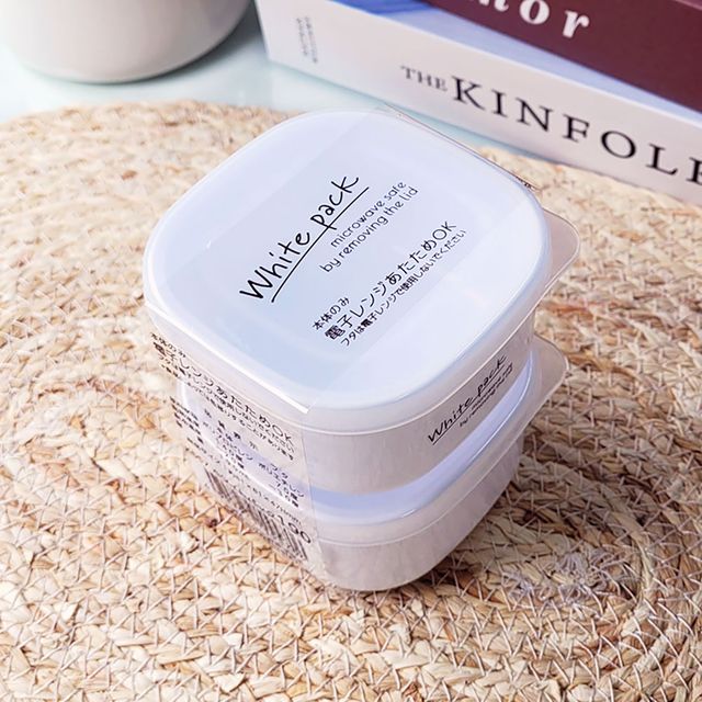 나카야 사각 밀폐통 초소형 190ml 2P