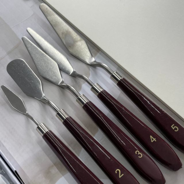 미술용 페인팅나이프 스페츌러 5P 세트 - 이미지 2
