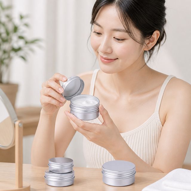 틴케이스 60ml 용기 크림 화장품 공병 담는통 - 이미지 1