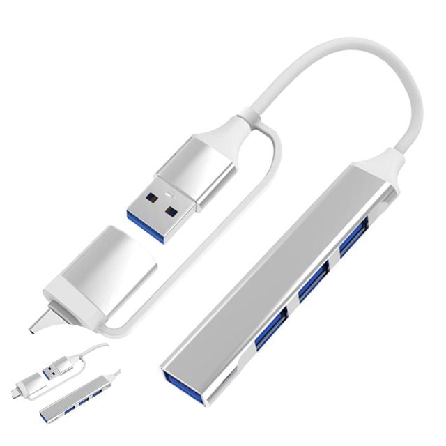 C타입허브 usb분배기 멀티 USB 허브 C타입 젠더 4포트 확장형
