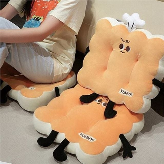 방석 푹신한 의자 쿠션 어린이 직장인 귀여운 식빵 좌석 사무실 복실복실 좌식용 차량용 사무용 지지 소파