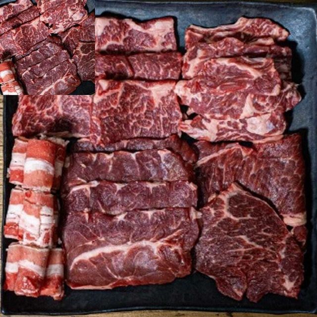 소고기 세트 1.2kg 살치살 갈비살 부채살 등심 우삼겹 냉장육 정육포장 구이용 살코기