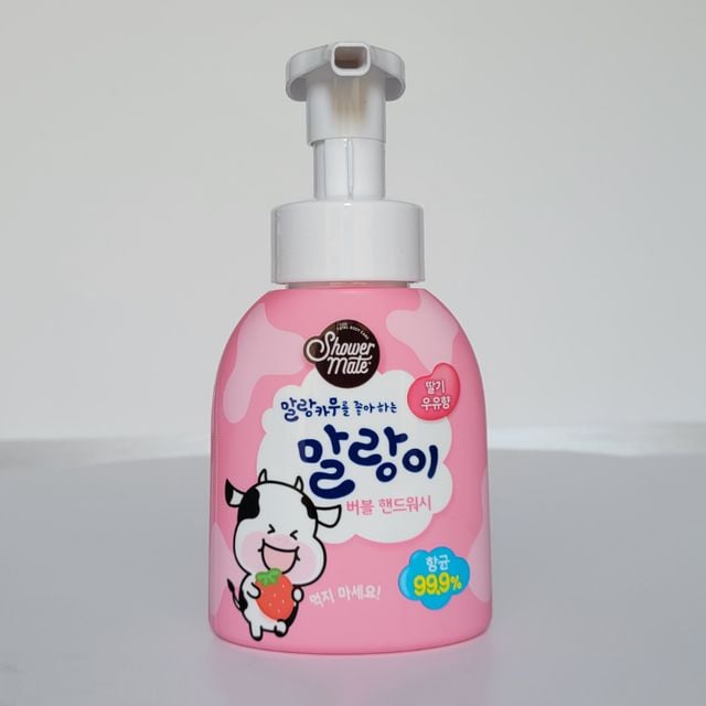 애경 샤워메이트 말랑카우 버블핸드워시 300ml - 이미지 1