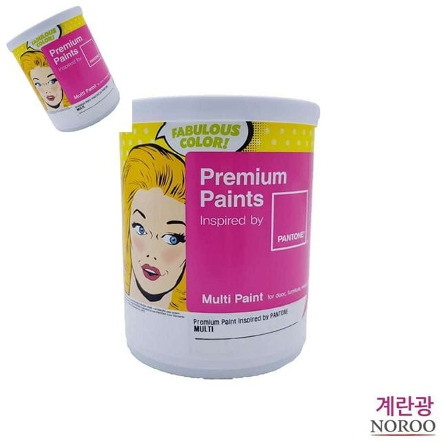 멀티용 계란광 수성페인트 아이보리 1L 4종 택1 도장도료 에나멜페인트도료 내부용페인트 건축도료
