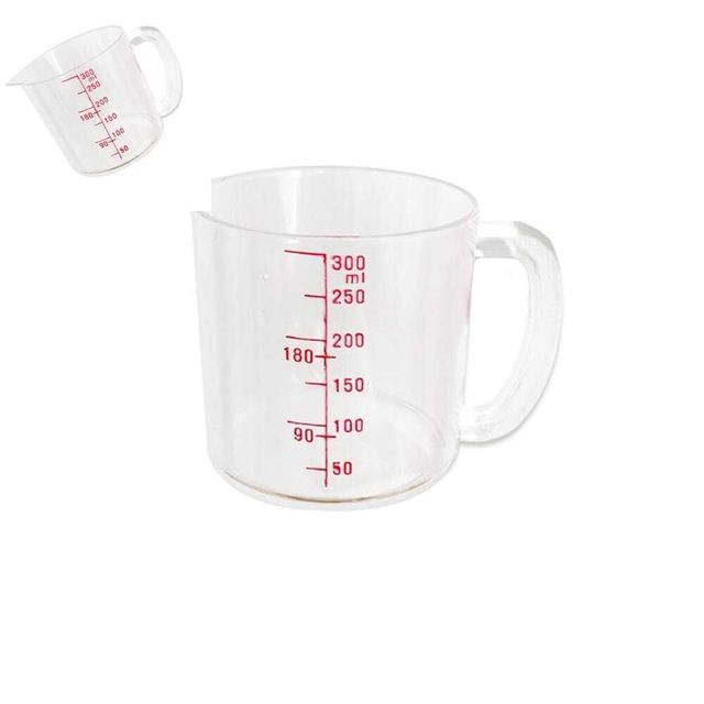 미니계량컵 300ml 소형계량용기 눈금컵300ml 투명정량측정컵