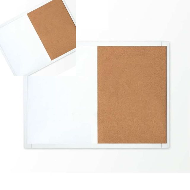 쿼텟 콜크자석화이트보드 M3 58x43cm 공부방화이트보드 자석보드 화이트보드판 이동식화이트보드