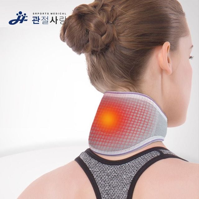 따뜻한 겨울용 목 보호 패치 중형 사이즈