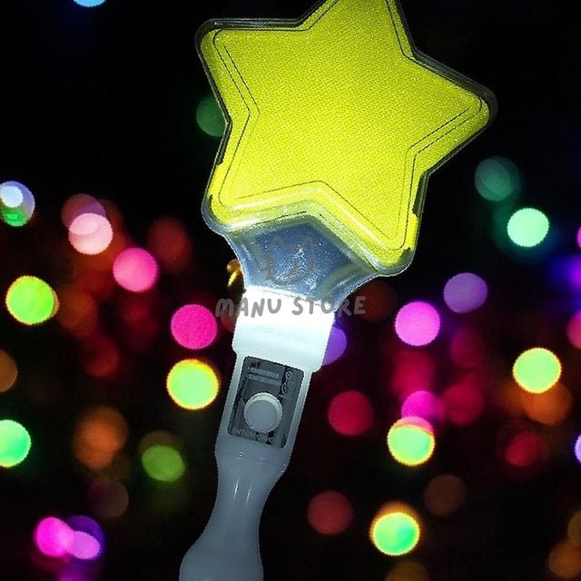 응원도구 콘서트야광봉 LED 별 야광봉 옐로우