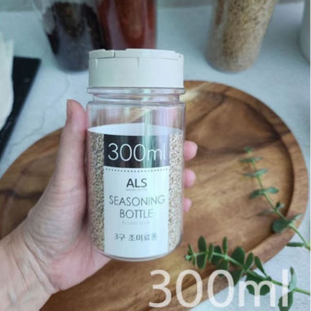 투명 양조절 3구 조미료통 300ml 양념 후리카케 소분