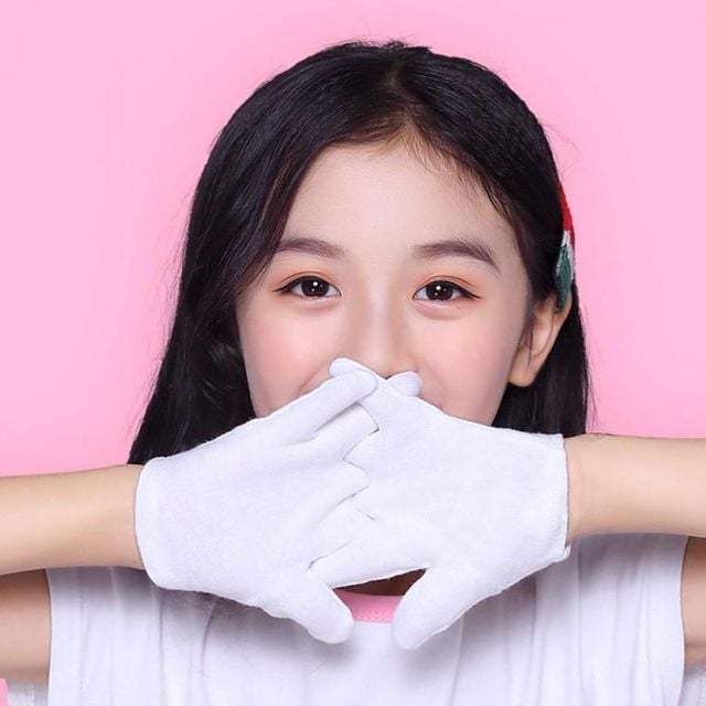 고급형 아동 장갑 예식 어린이 화이트 흰색 결혼 새틴 키즈