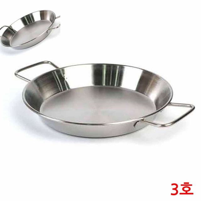 스텐핸들 빠에야냄비 3호 22cm 양식팬 빠에야팬 스텐빠에야팬 손잡이팬