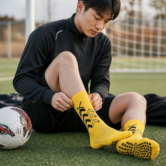 축구 양말 미끄럼 방지 중목 운동 경기 풋살 트레이닝