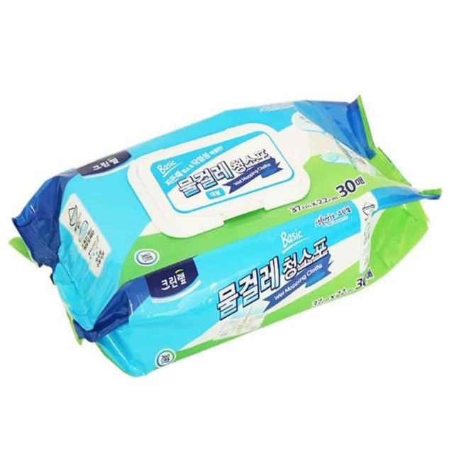 청소포 37x22cm 30매 물걸레청소포밀대 청소걸레 청소용물티슈 바닥밀대