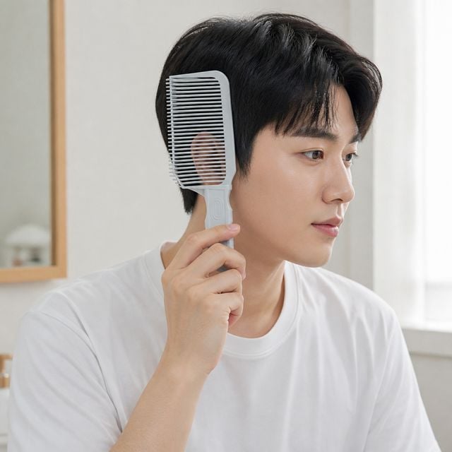 셀프이발 바리깡 빗 헤어컷 가이드 컷트빗 헤어용품 미용실 머리정리 도구