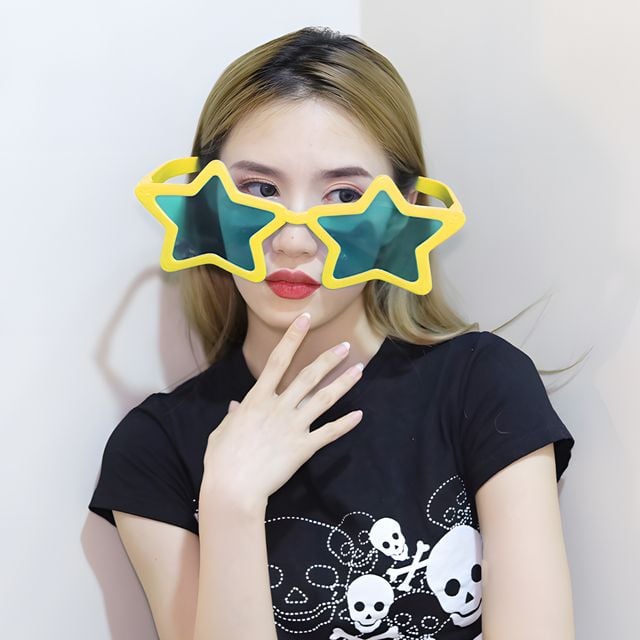 별모양선글라스 선그라스 옐로우선글라스 - 이미지 2