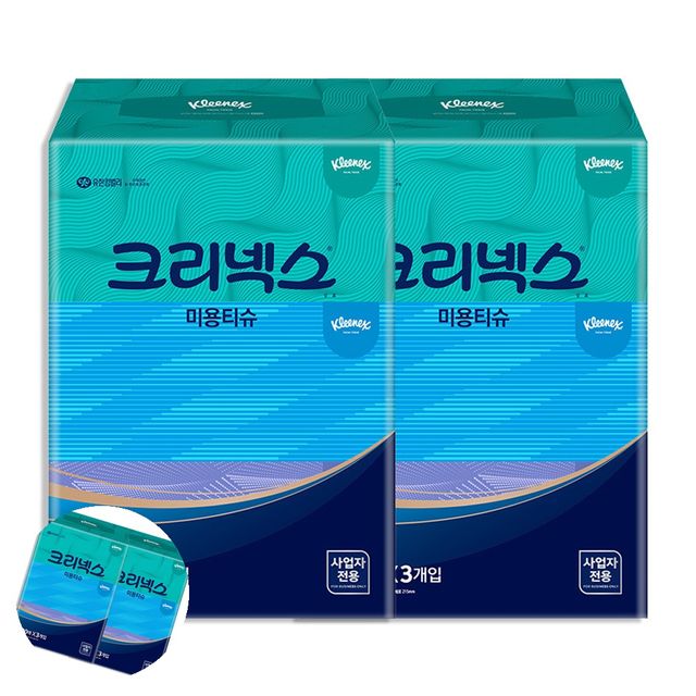 미니미용티슈 사각티슈 미용티슈 콤비 200매 3팩 x 2개