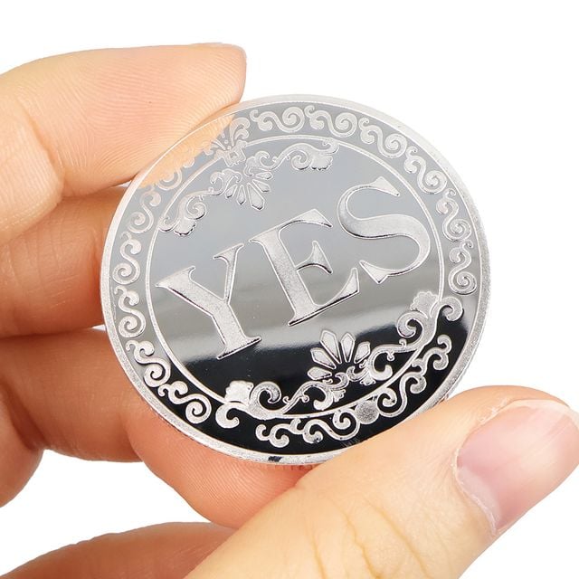 YES NO 동전던지기 코인 YESORNO 메탈코인 - 이미지 4