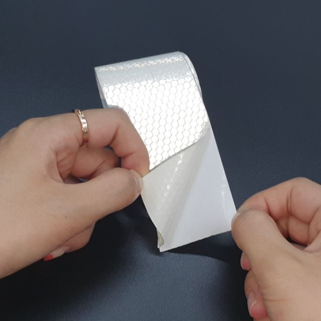 P1 고휘도 벌집 반사 테이프 5cm x 3m 백색