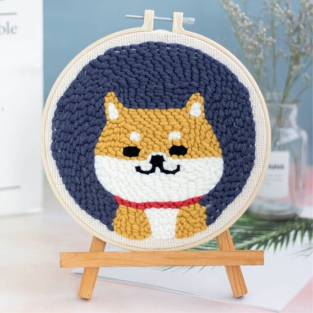 DIY 펀칭자수 패키지 시바견