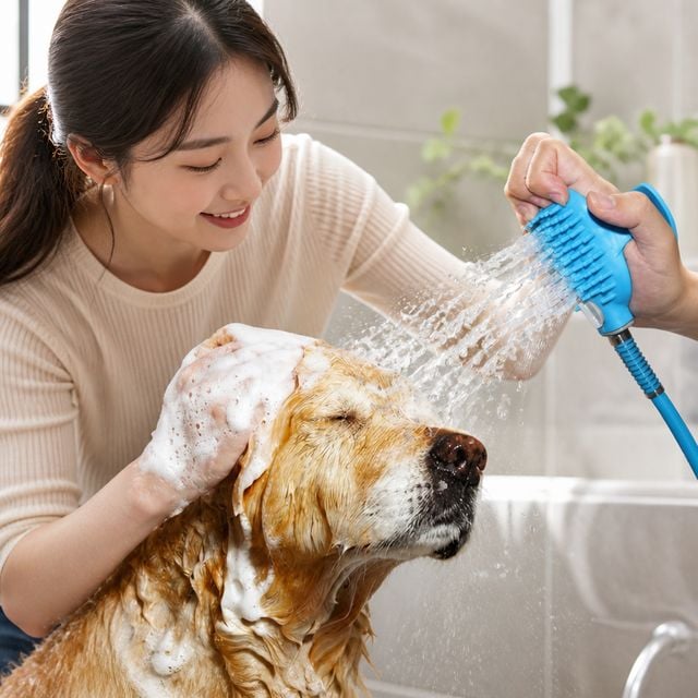 반려견 마사지 글러브 호스 펫 목욕 샤워 브러시 강아지 용품