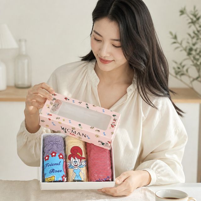 유아 주니어 캐릭터 면 팬티 어린이 속옷 남아 여아 3매세트 - 이미지 1
