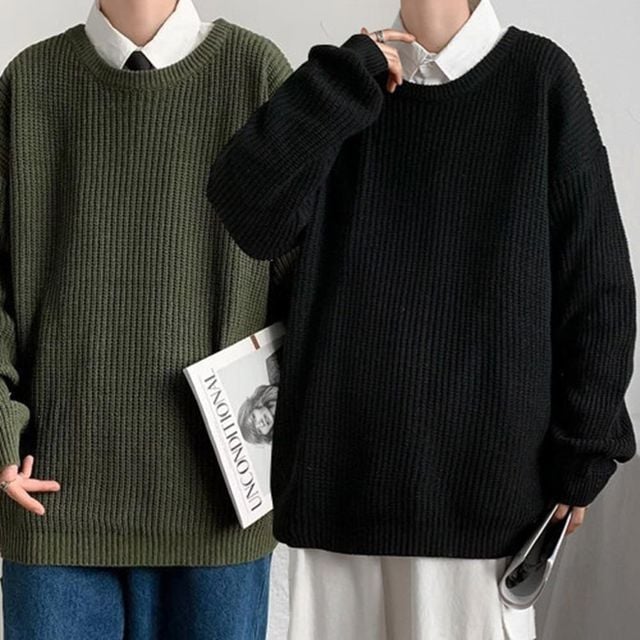 긴팔티 20대 니트티 가을 스웨터 봄 남자 30대 남성